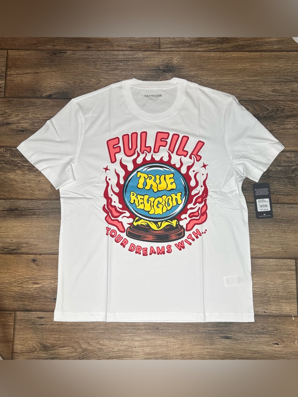 🔥True Religion SS Crew Crystal Ball Tee🔮 Size L 🔥 New With Tags❗️